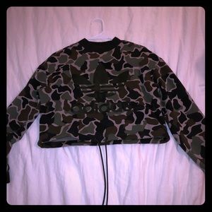 Adidas crop sweatshirt